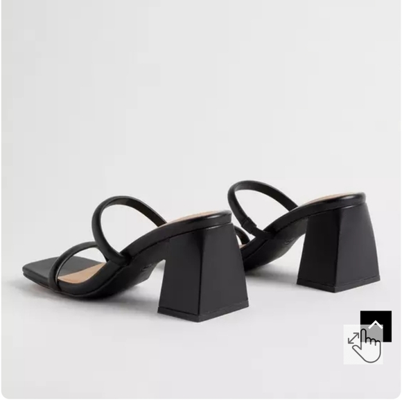 Wide Width Block Heel Strappy Sandals - Picture 4 of 4